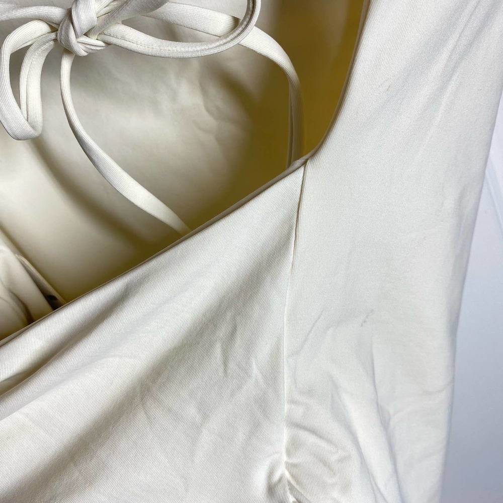 L Space High Impact One Piece Bitsy Cut Swimsuit Cream Tan Sz 12 XL NWT - Picture 11 of 12